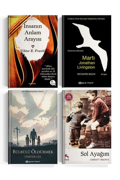 Epsilon Yayınevi (SET) Bülbülü Öldürmek - Martı - Sol Ayağım - Insanın Anlam ...