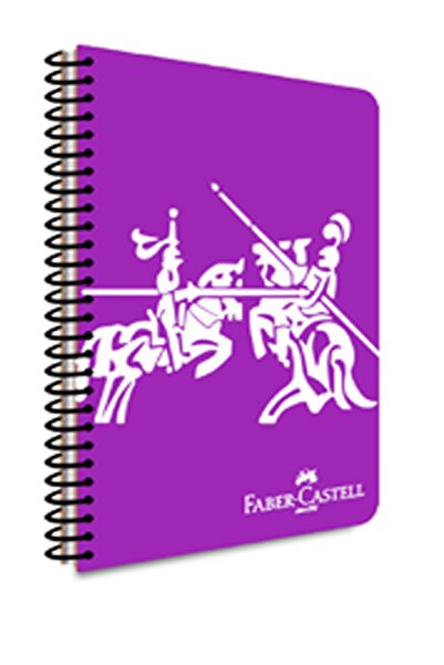 Faber Castell Vivid Colors Spiral A4 (21x29.7cm) Pp (plastic) Cover 80 Yp. Unlined Notebook 1 Piece-2