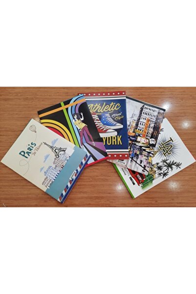 ÇINAR DEFTER دفني لوتس غطاء ورقي 80 ورقة دفتر ملاحظات مبطن