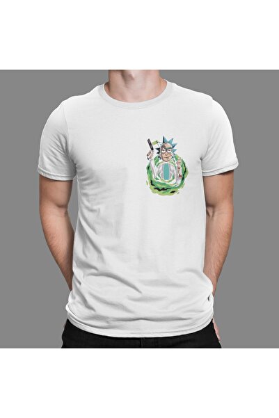 LodosKonsept Rick And Morty Tshirt Bisiklet Yaka