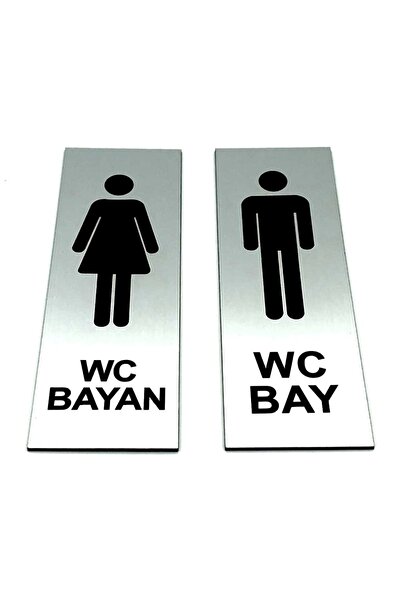 SE-Dizayn Wc Tuvalet Tabelası Bayan Bay Takım 2 Adet Kapı Yönlendirme Levhası...