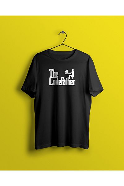 YEACHY Μπλουζάκι με τυπωμένο μαύρο λογισμικό Unisex