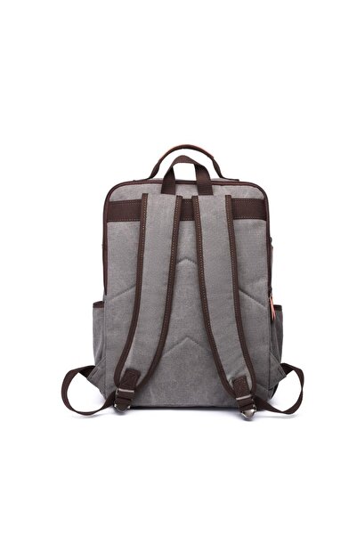 CACTİVE C Active Canvas Fabric Large Size Backpack 1260 Gray