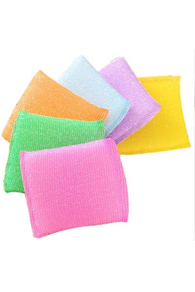Fresh 3-Piece Colorful String Power Master Magic Magical Dish Sponge