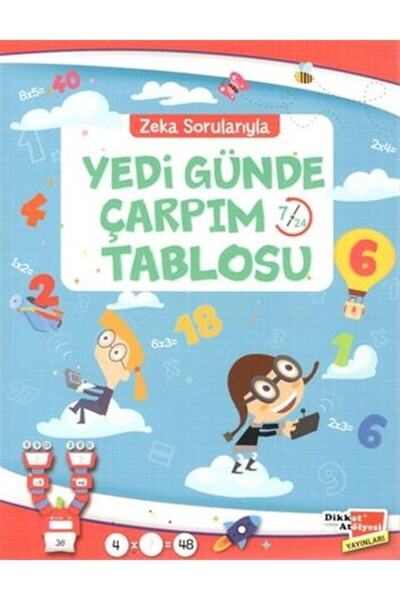 Dikkat Atölyesi Yayınları Zeka Sorularıyla Yedi Günde Çarpım Tablosu - Hüseyi...