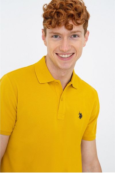 U.S. Polo Assn. US Polo AssnPolo Neck Slim Fit Village Yellow T-shirt