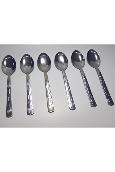 abnturk 6 adet Yemek Kaşığı Seti Paslanmaz Çelik Safir 20cm Ucuz Md Kaşık Gün...