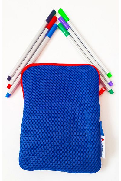 Modellino Piano 6 Color Fineliner 04mm Felt Tip Pen & Special Blue Color with Pen Holder Bag