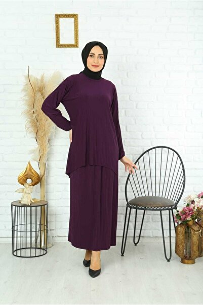 MODAMÜNASİP Harika Sandy Komple Piliseli Etekli Ikili Takım