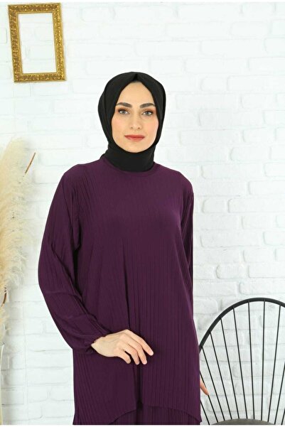 MODAMÜNASİP Harika Sandy Komple Piliseli Etekli Ikili Takım