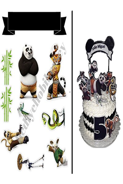 hediyehobihersey كونفو باندا الصالحة للأكل ورقة كعكة صورة كوكي طباعة الأرز ورقة كعكة كوكي الطباعة