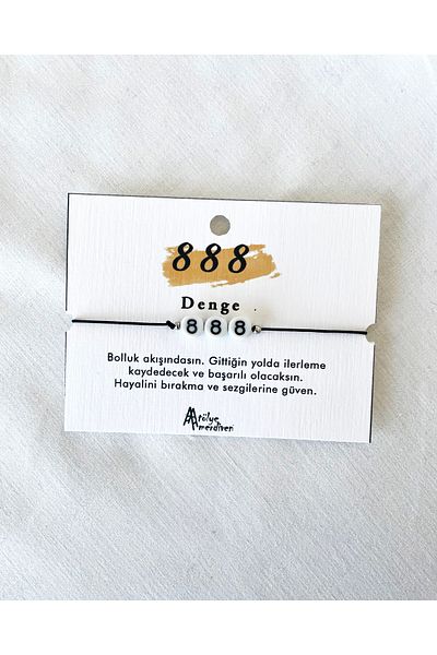 Atölye Merdiven Balance 888 Angel Number Bracelet