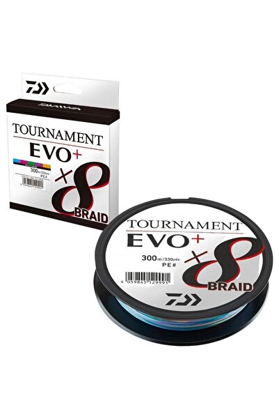 daiwa Tournament EVO+ 8B Multicolor 300m İp Misina 0.20mm 18kg