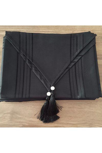 SAFİR Colber 12-Person Black Tablecloth Set