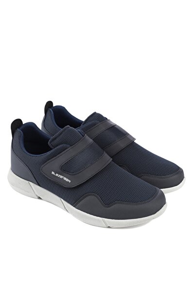 Slazenger Aca I Large Size Sneaker Men's Shoes Navy Blue
