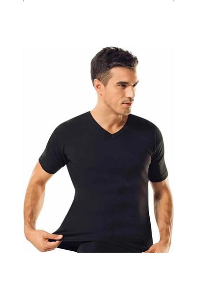 Tutku V-Neck Undershirt Black 1 Piece Price