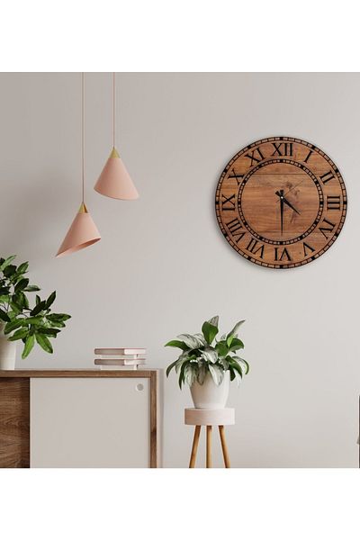 Bk Gift Gift Decorative 45cm Wooden Wall Clock-155
