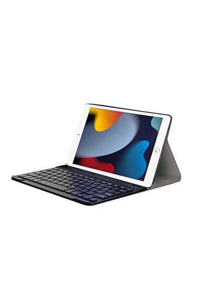 Microcase Ipad 9.nesil 2021 10.2 Inch Bluetooth Klavyeli Standlı Kılıf - Bkk4