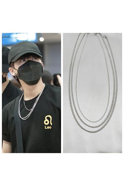 REN Kpop Stray Kids Changbin Necklace Set