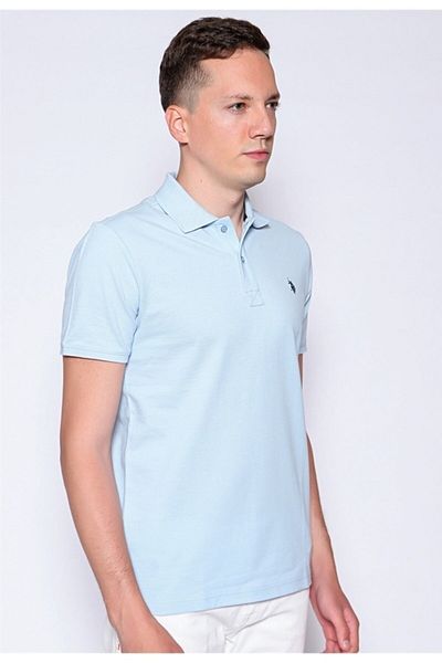 U.S. Polo Assn. Ανδρικό μπλουζάκι πόλο με λαιμόκοψη 1350446