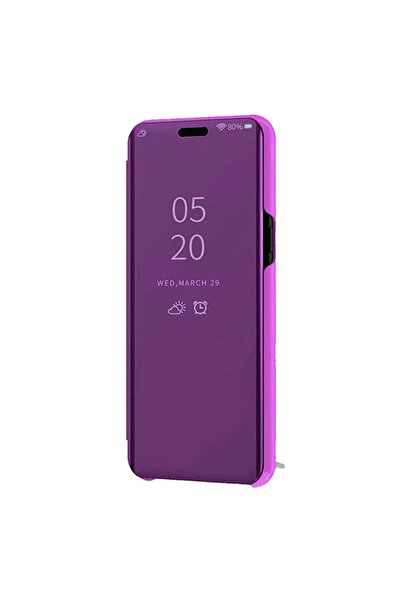Smart Tech Huawei P30 Pro Aynalı Kapaklı Lüx Kılıf Mor
