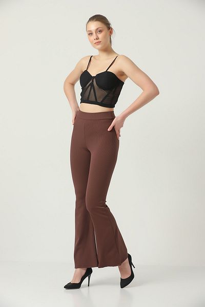 DynamicLeggings Jambiere evazate pentru femei cu talie înaltă, fără sudură