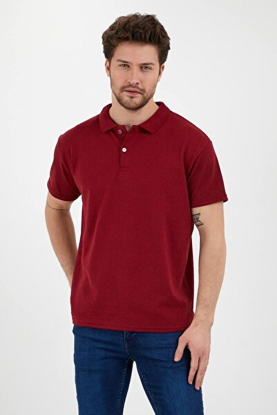ARİMM Ανδρικό μπλουζάκι πόλο μπορντό
