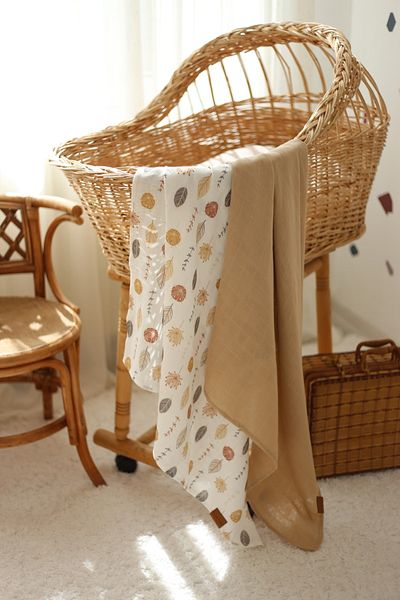 Mujo Baby&Kids Set of 2 Double Layer Muslin Blankets