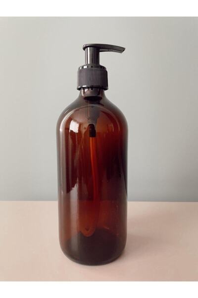 TEKNOSER Πορτοκαλί Γυάλινο Μπουκάλι Αντλίας 500ml