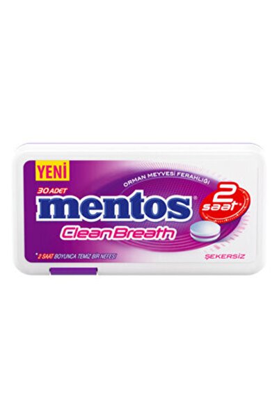 Mentos 2 Saat Clean Breath Orman Meyvesi Ferahlığı 21 G * 10 Adet