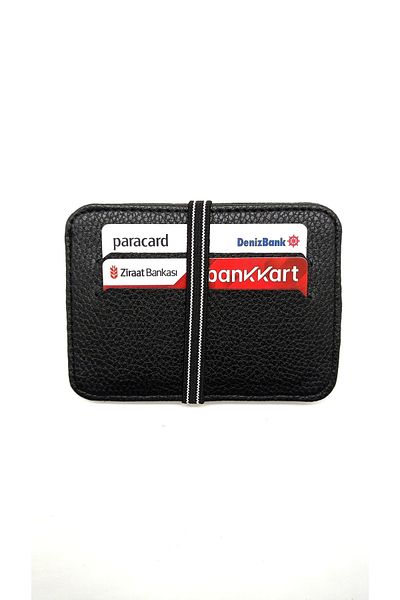 MKM Unisex Slim Elastic Card Holder 8 Compartments Horizontal