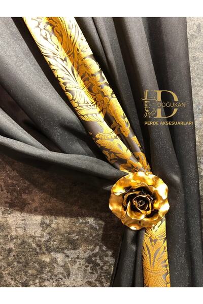 Doğukan perde aksesuarları Özel Tasarım Polyester Renso Gül