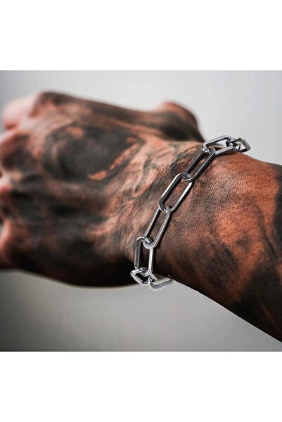 muptejewelry Unisex Hiphop Wide Ring Steel Bracelet