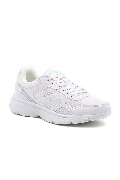 Kinetix Alvis Unisex White Green Sneakers