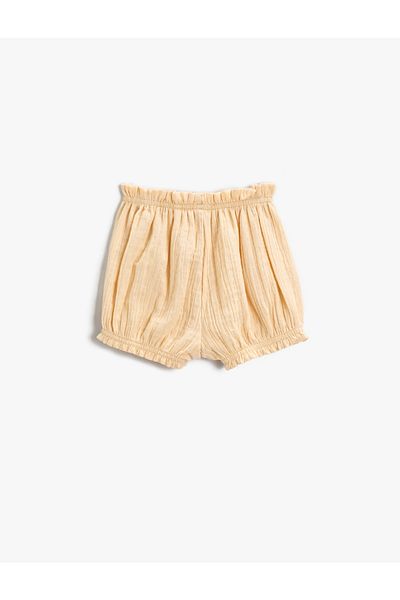 Koton Shorts mit Kordelzug und elastischem Bund und Beinen aus Baumwolle