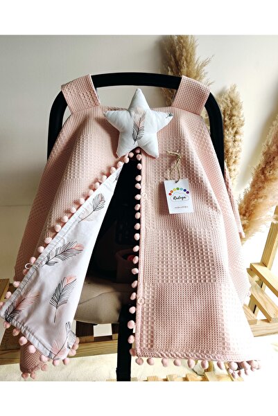 Raduga Collection غطاء عربة أطفال فردي ذو وجهين من الريش البودرة