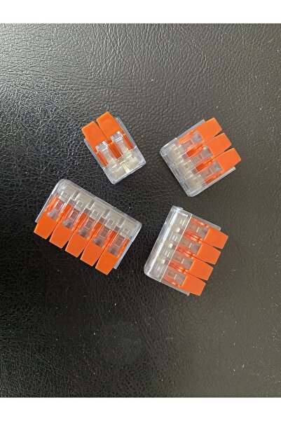 ATILIM 200 Pieces - 3-Port Multi-Purpose Junction Box Terminals with Orange L...