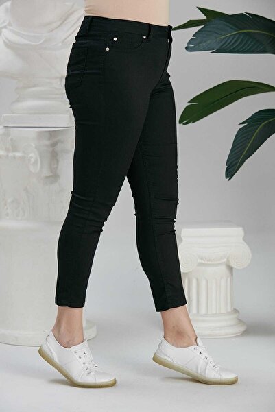 RMG Büyük Beden Siyah Pantolon