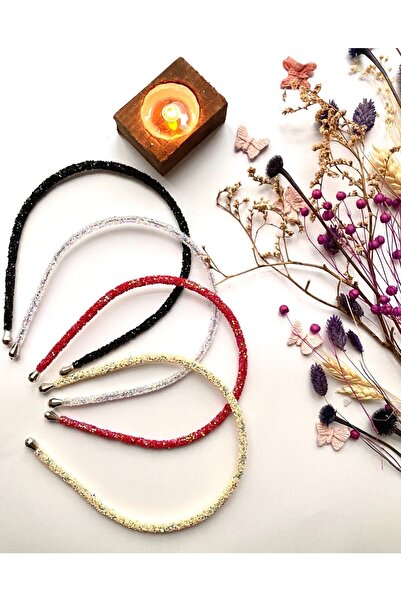 irembaby Kadın Saç Tacı Parlak Kristal Işıltılı Taç Simli Taşlı 4'lü Set