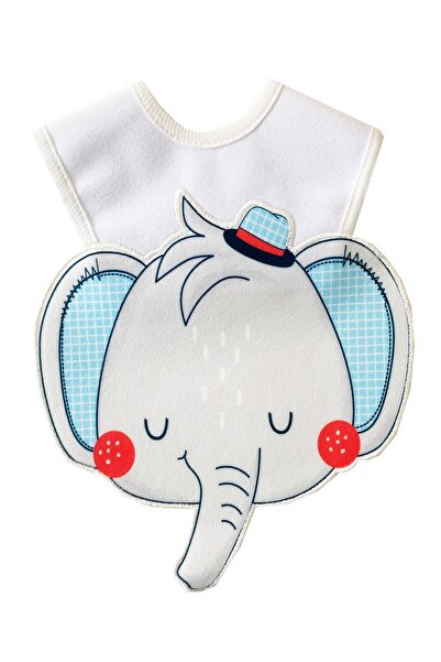 ECOBIBS مريلة بيبي بوي مفصلة على شكل فيل