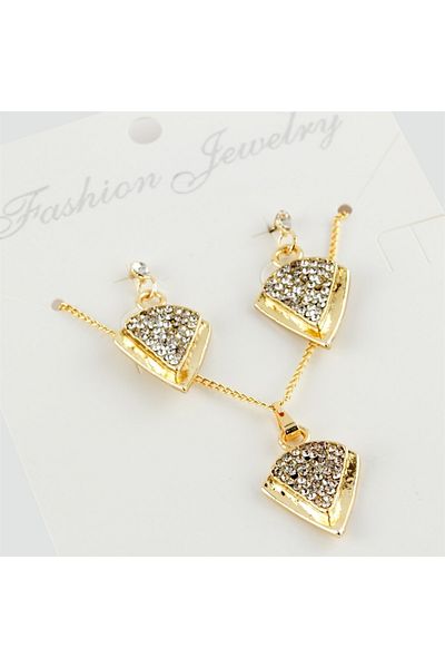 Özcan Tasarım Mother's Day Gift Trend New Season Jewelled Set Necklace