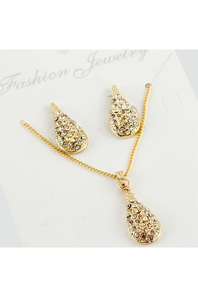 Özcan Tasarım Mother's Day Gift Trend New Season Jewelled Set Necklace
