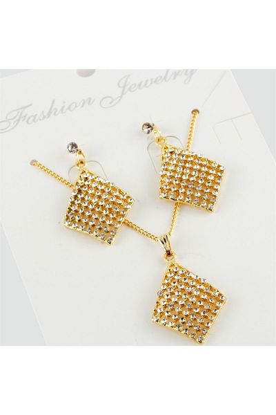 Özcan Tasarım Mother's Day Gift Trend New Season Jewelled Set Necklace