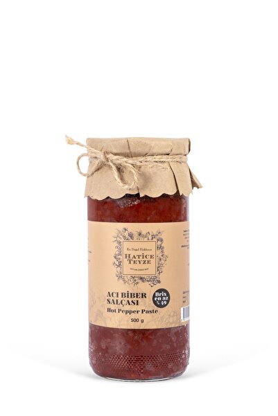 Hatice Teyze Nin Organik 500 Gr. Acı Biber Salçası