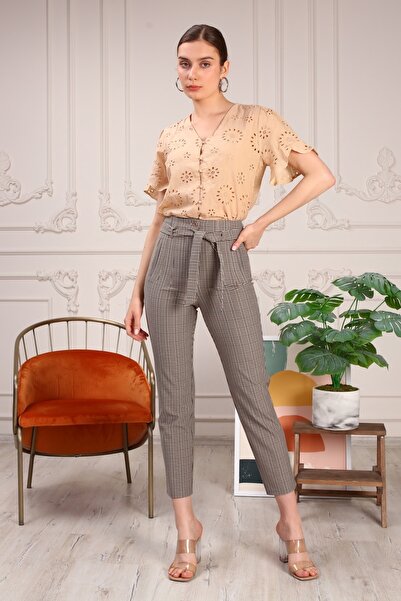 ÇİĞDEM COLLECTİON Havuç Paça Kemerli Pantolon