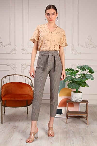 ÇİĞDEM COLLECTİON Havuç Paça Kemerli Pantolon
