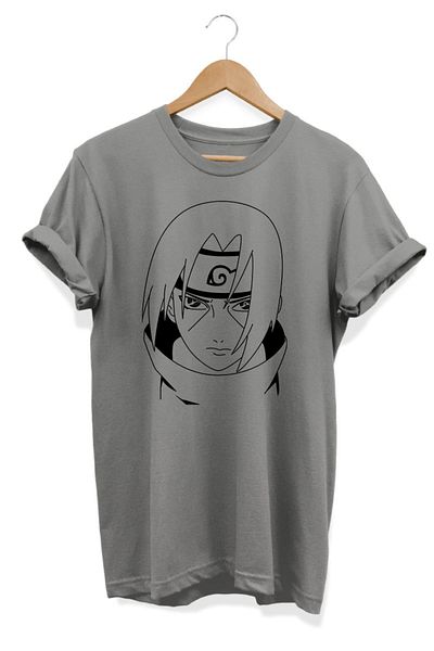 karikatürstore Itachi Uchiha Naruto Anime Printed Oversize T-Shirt