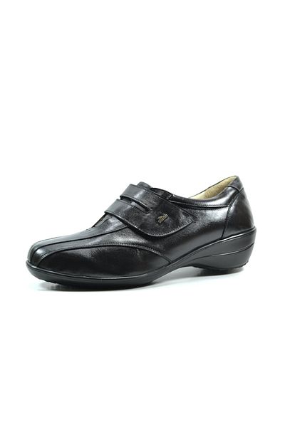 Dr.Comfort Dr. Pantofi pentru mamă pentru femei Comfort 3106 din piele naturală cu velcro negru pentru diabetici
