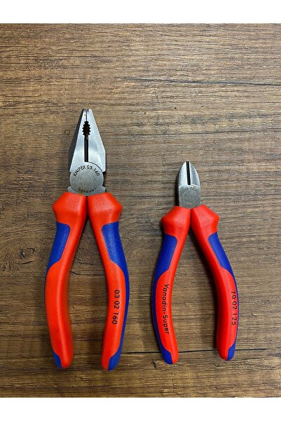 Knipex 160 Mm Pense Ve Kargaburun 125 Mm Yan Keski Seti Made In Germany