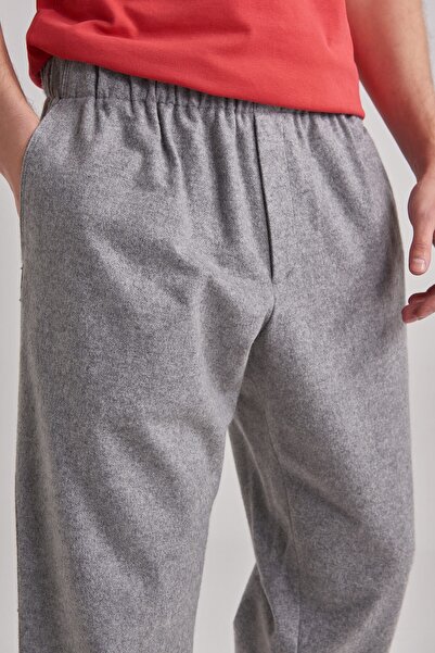 Ermenegildo Zegna Beli Lastikli Erkek Pantolon